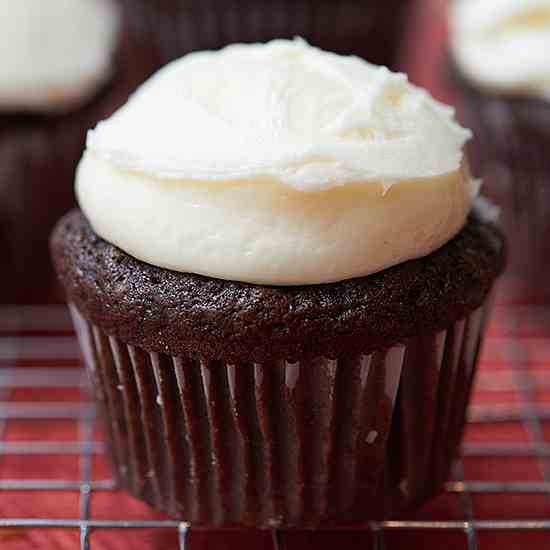 Double Chocolate Cupcakes Mint Frosting