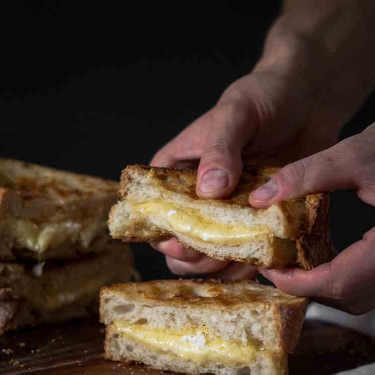 Gooey Grilled Cheese Sandwich