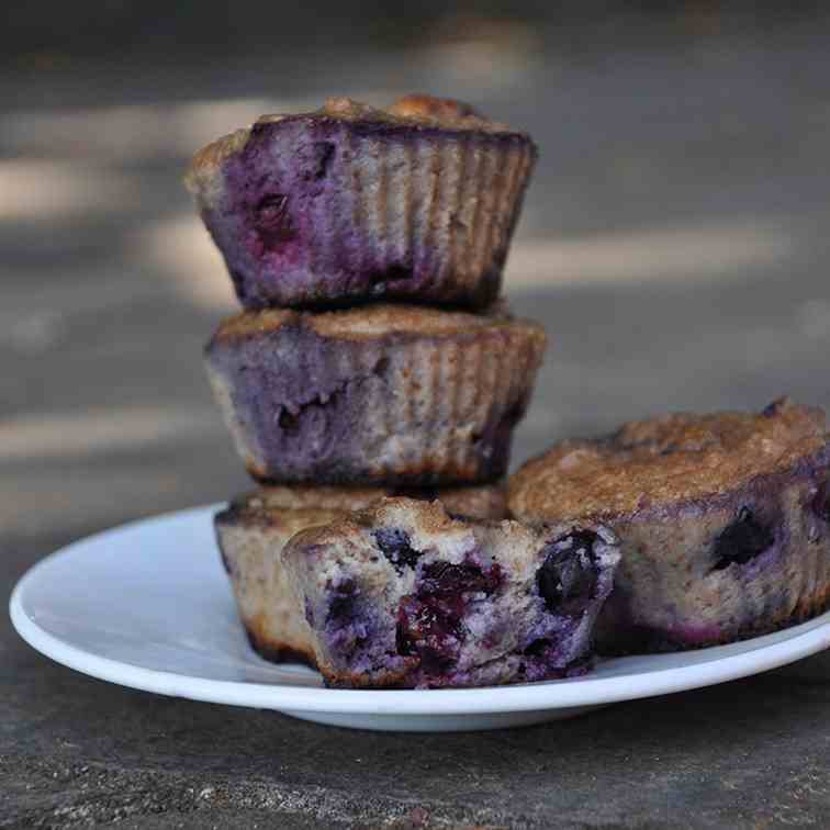 Healthy Paleo Blueberry Cupcakes