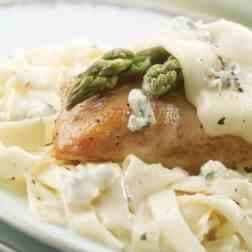 Chicken Asparagus with Alfredo Blue Cheese