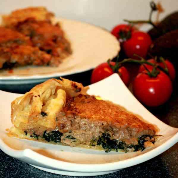 Minced Meat and Spinach Pie