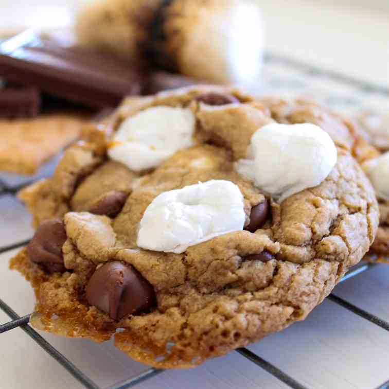 Biscoff Browned Butter S’mores Cookies