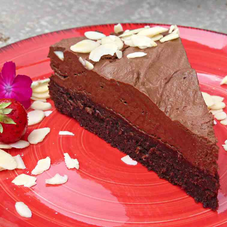 Brownie and Mousse Cake