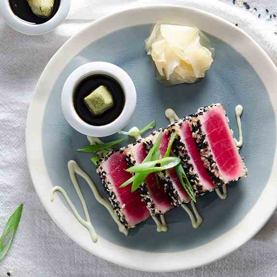 Seared Ahi Tuna with Wasabi Mayo