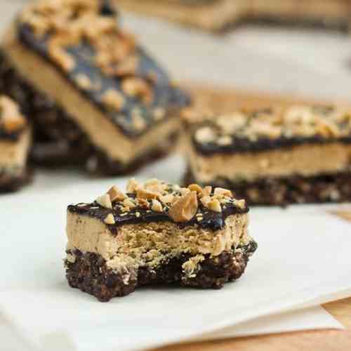 Peanut Butter and Chocolate Energy Squares