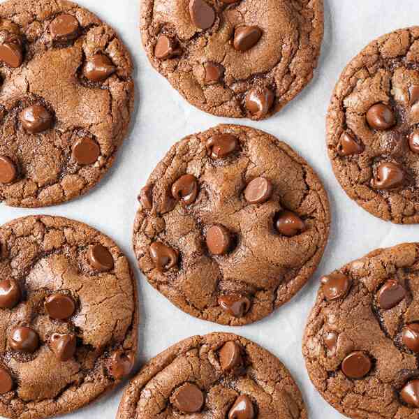  Double Chocolate Chip Nutella Cookies