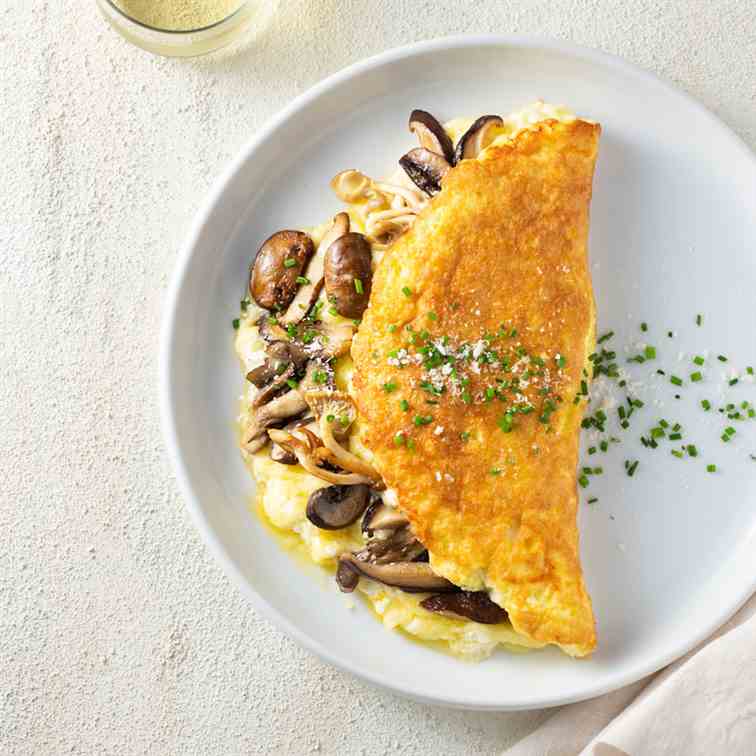Souffle Omelet with Mushrooms