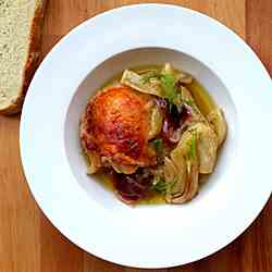 Roasted Chicken with Orange and Fennel