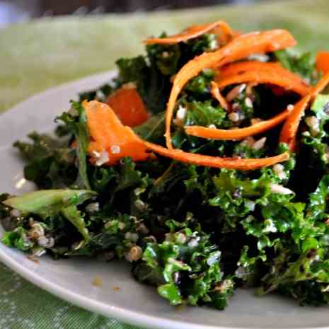Kale, Carrot, and Quinoa Salad 