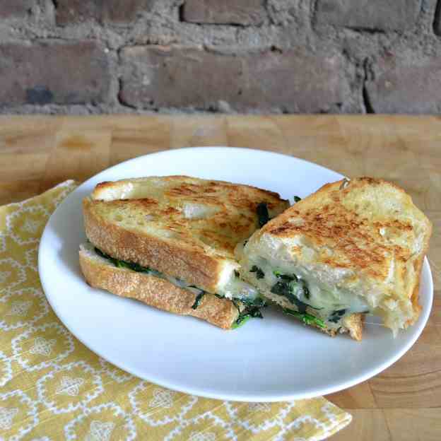 Broccoli Rabe Provolone Grilled Cheese