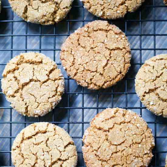 Gluten-free Ginger Molasses Cookies
