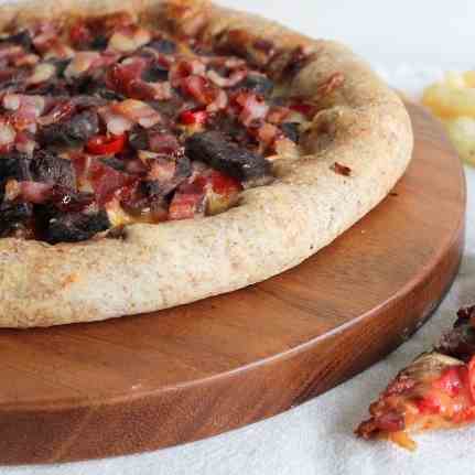 Steak and Bacon Pizza