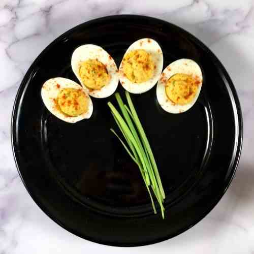 Easiest Deviled Eggs w-Chipotle Lime Mayo