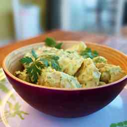 Guacamole Potato Salad with Jalapenos