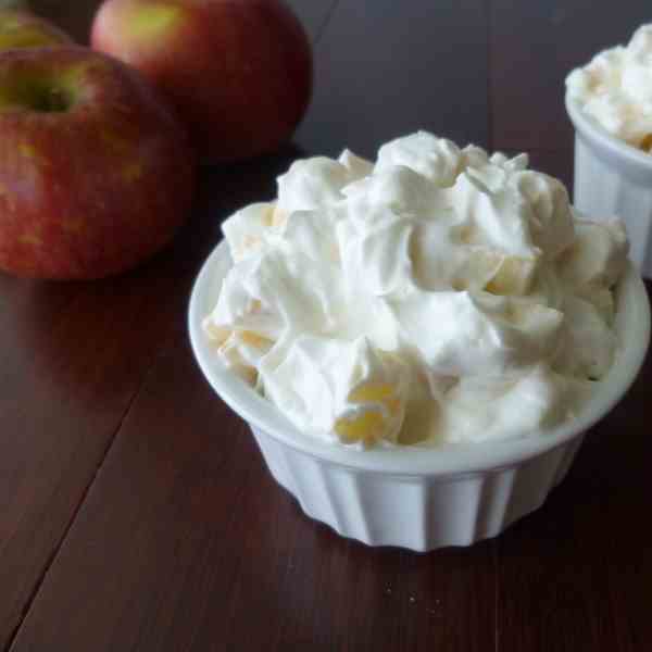 Apples and Homemade Whipped Cream