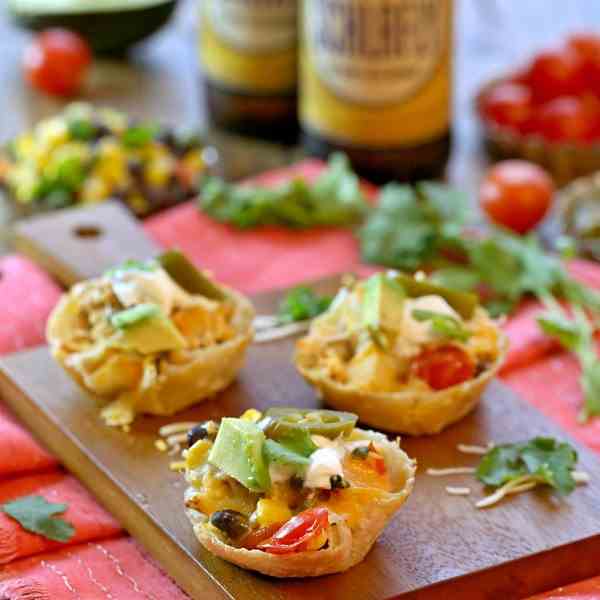 Loaded Chicken Taco Cups