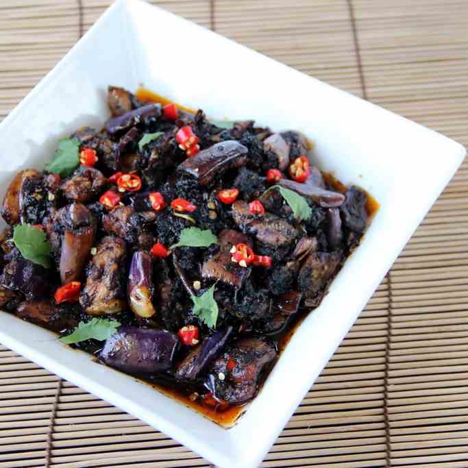 Stir Fried Eggplant in Spicy Chilli Sauce