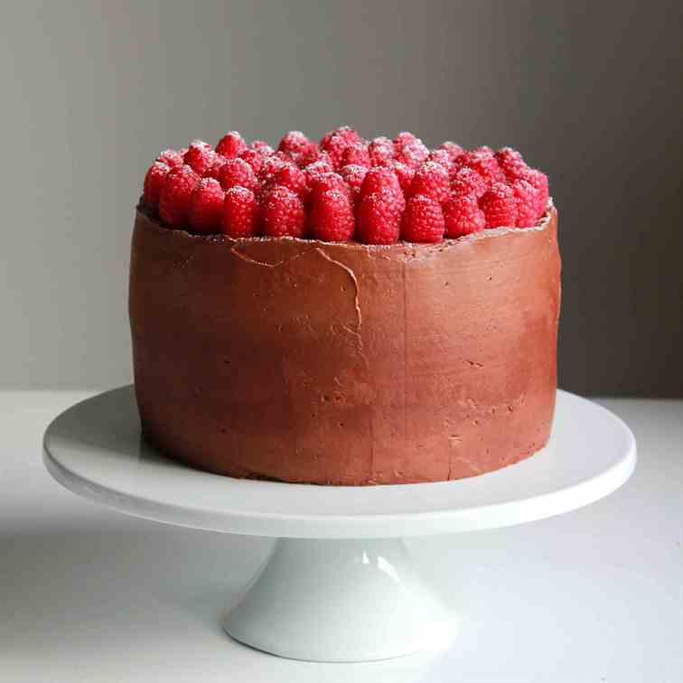 Chocolate Raspberry Supreme Cake