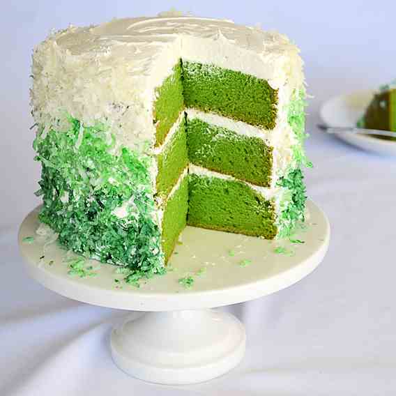 Vegan St. Patrick's Day Layer Cake