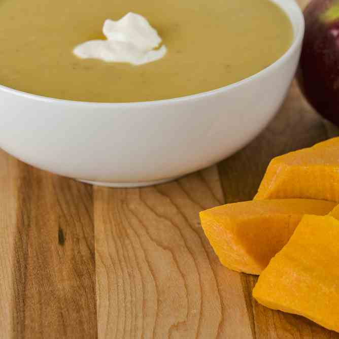Sweet Apple and Butternut Squash Soup