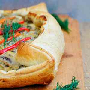Pastry Tart with Mushrooms