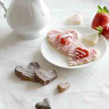 Almost Raw Heart Sugar Cookies
