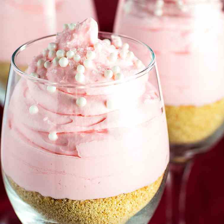 Pink Lemonade Cheesecake Parfaits