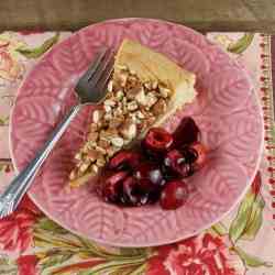 Honey Almond Tart with Cherries