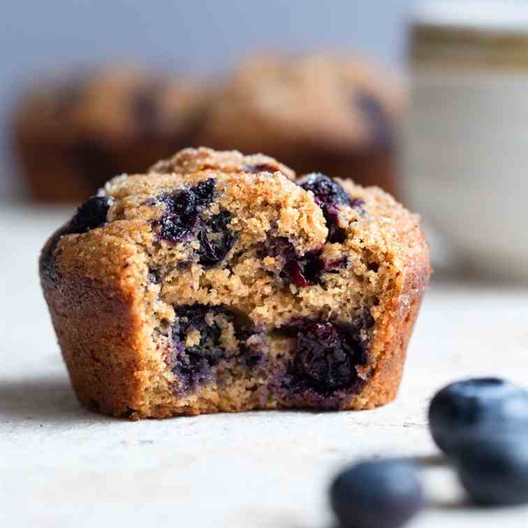 The Best Healthy Blueberry Muffins