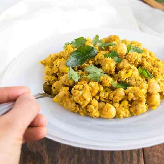 Oats and chickpeas pilaf