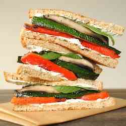 Vegetable Sandwiches w/ Goat Cheese