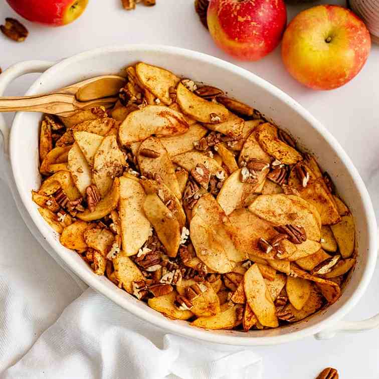 Healthy Baked Sliced Apples