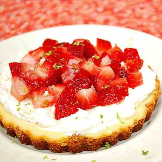 Strawberry Margarita Cheesecake Tarts