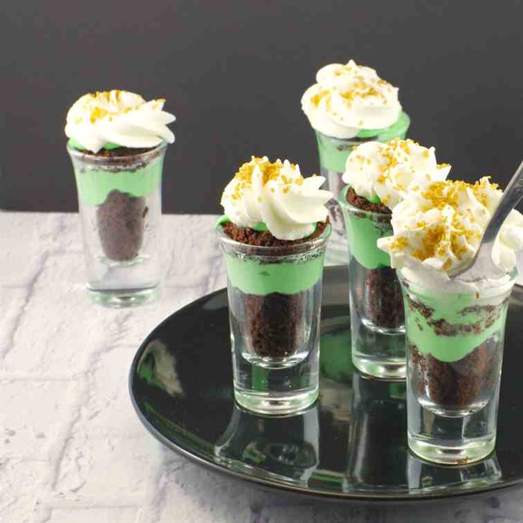St. Patrick's Day Irish Cream Dessert Shot