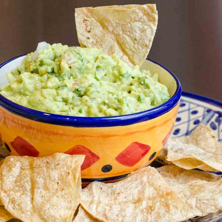 Guacamole and Oven Baked Chips