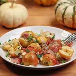 Roasted Apples with Fennel & Prosciutto
