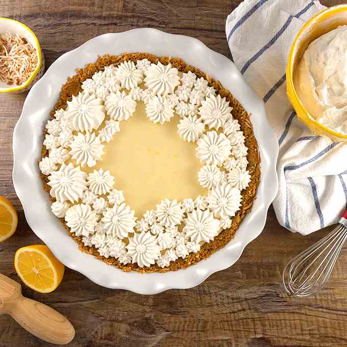Creamy Meyer Lemon Pie