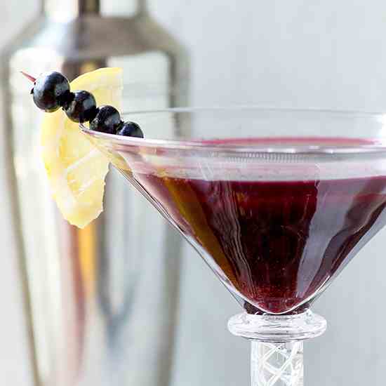 Wild Blueberry Kombucha Martini