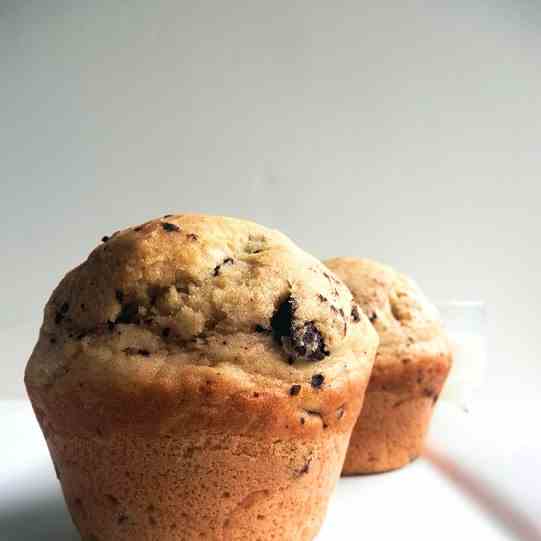 Olive Oil Muffins with Chocolate Chips