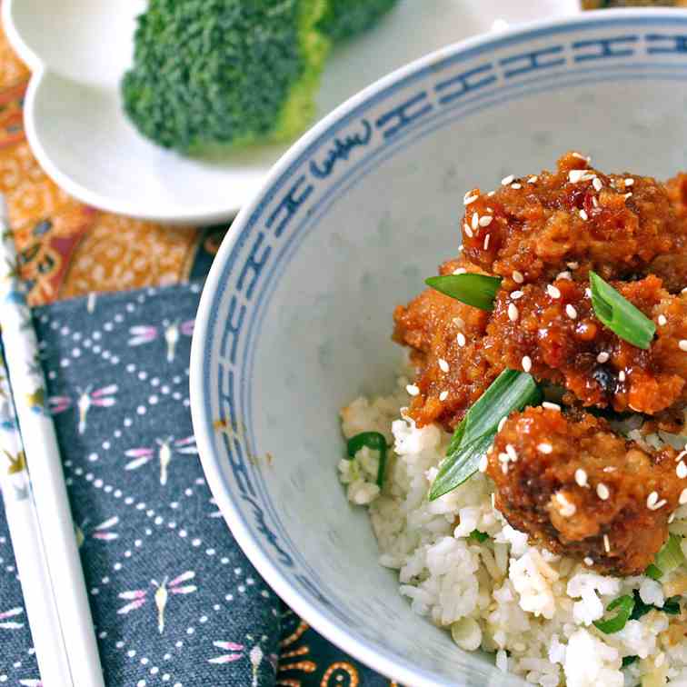 General Tso’s Chicken with Ginger Rice
