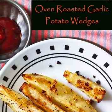 Roasted Garlic Potato wedges