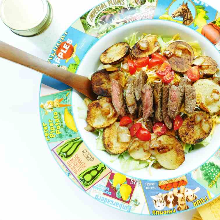 Cajun Steak - Potato Salad