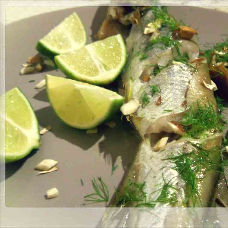 Oven Baked Whiting with Fennel Fondue
