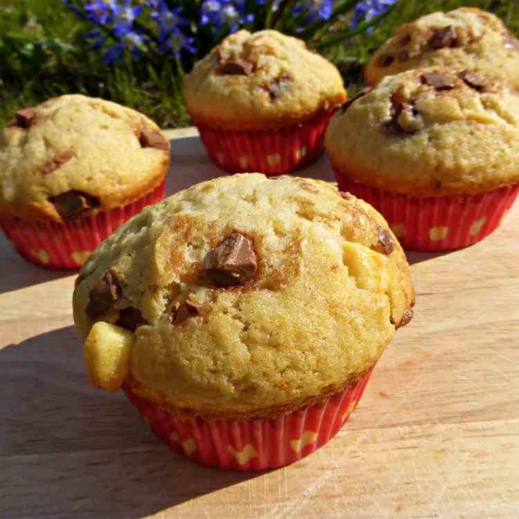Double Chocolate Chunk Muffins