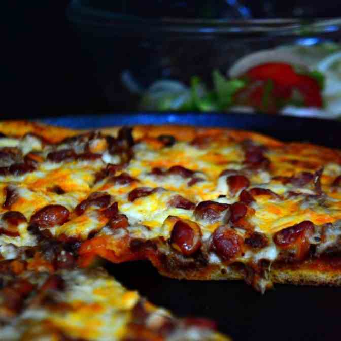 Enchilada Pizza with Chorizo