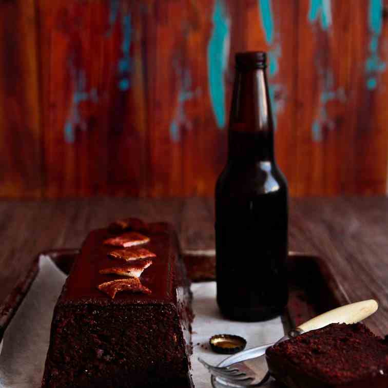 Chocolate, Beer - Bacon Cake
