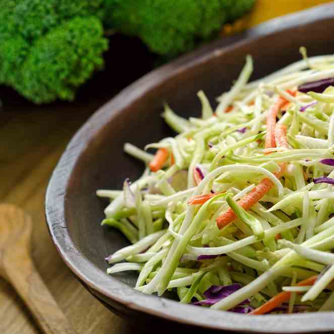 Healthy Coleslaw With The Spiralizer