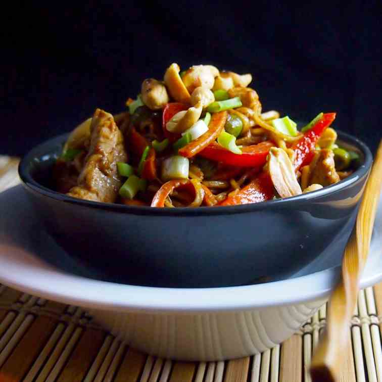 Spicy peanut butter noodles 