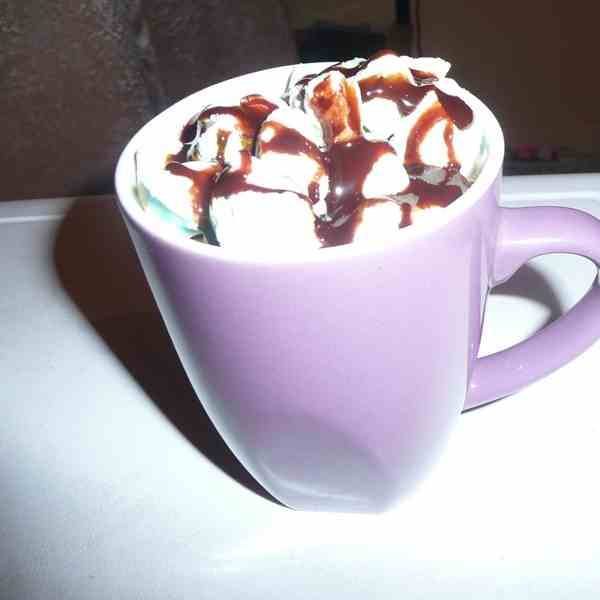 Hot chocolate with marsh mellows
