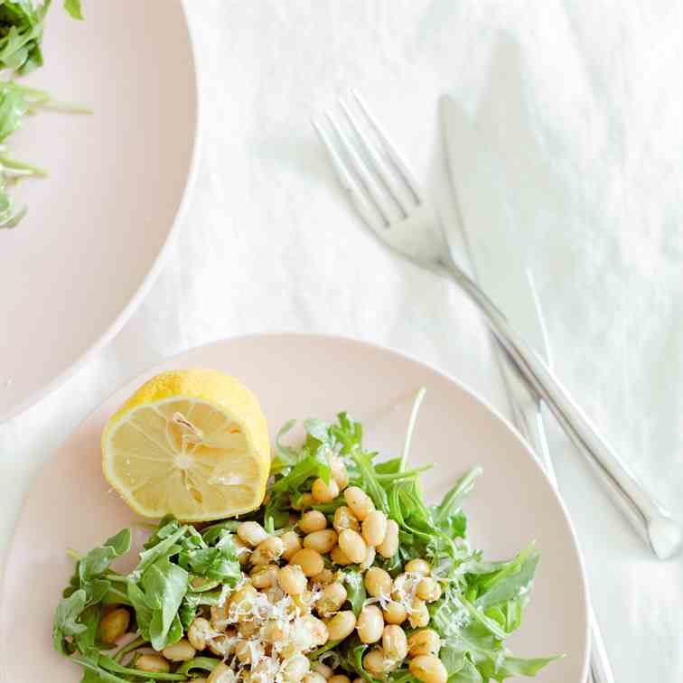 White Bean and Arugula salad